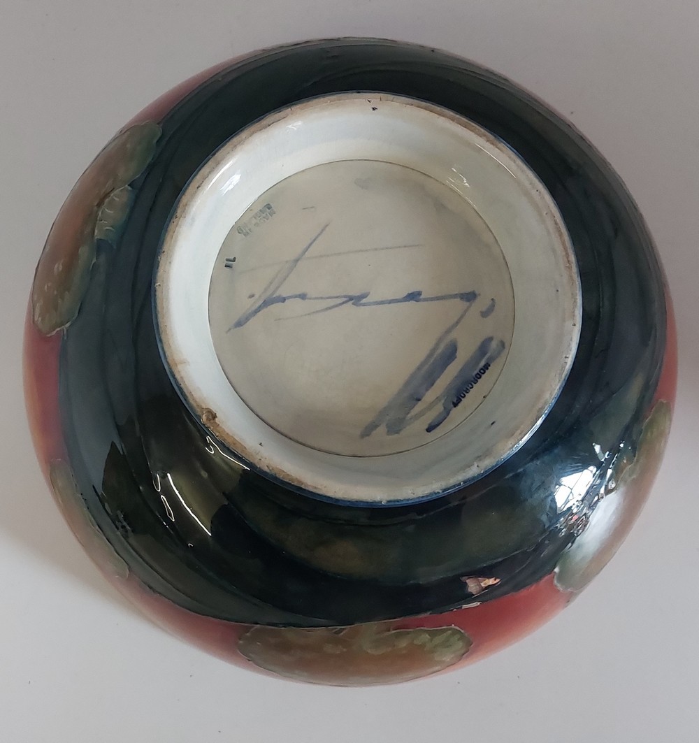 A Moorcroft Eventide pattern footed bowl, C1918 -1926 with full signature to base in Blue. - Image 5 of 5