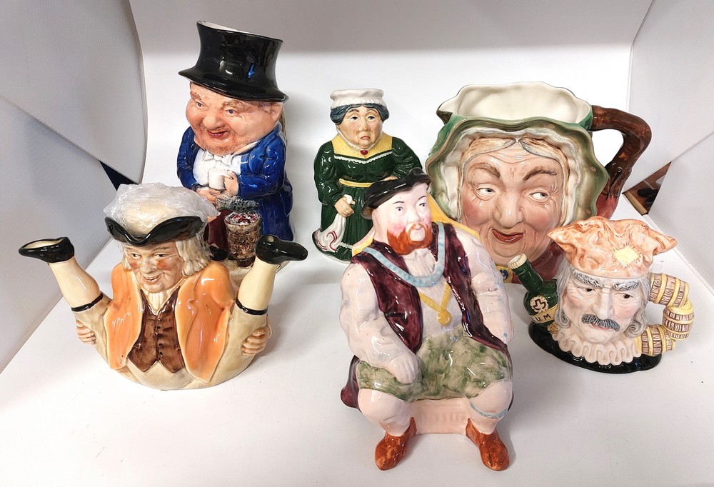 A collection of Character and Toby jugs, to include Royal Doulton, Beswick, Falcon ware amongst - Image 2 of 6