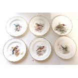 A small group of 6 Royal Worcester Ornithological themed ceramics by W Powell The lot comprises of