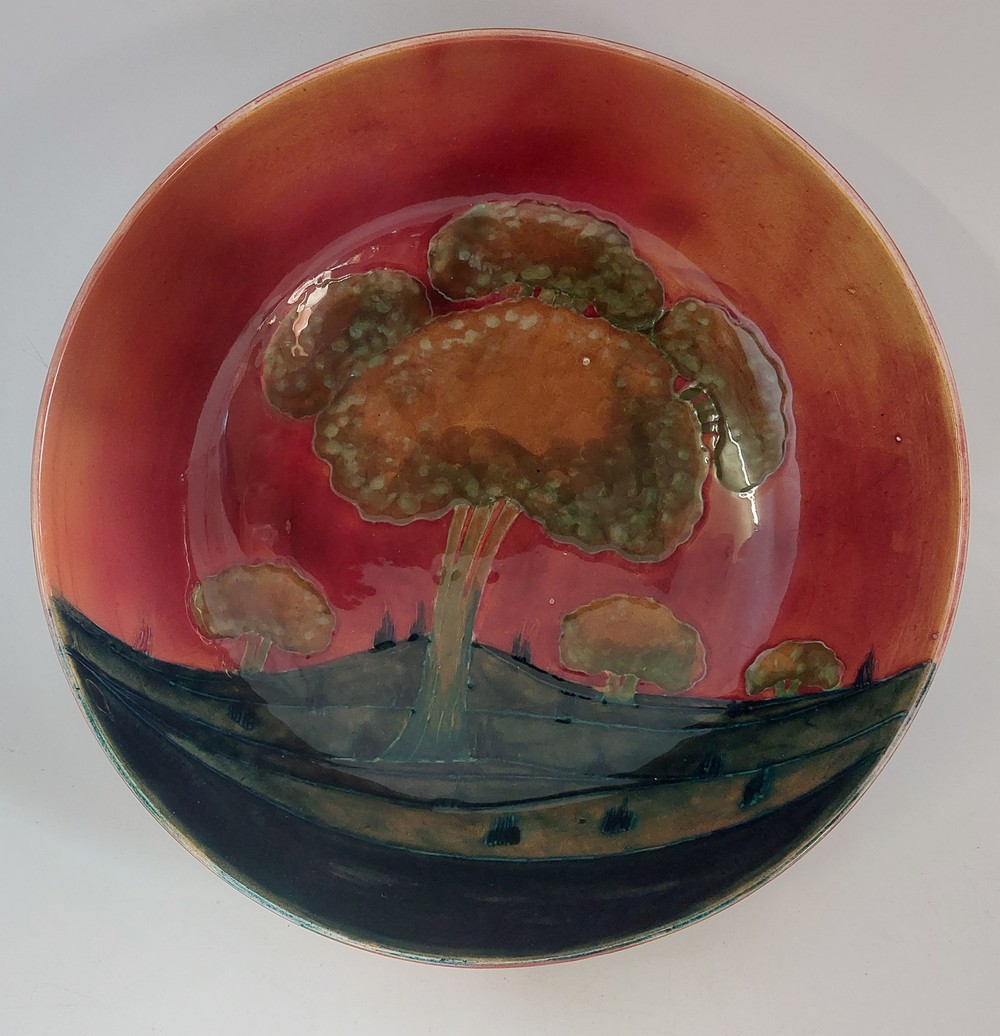 A Moorcroft Eventide pattern footed bowl, C1918 -1926 with full signature to base in Blue. - Image 4 of 5