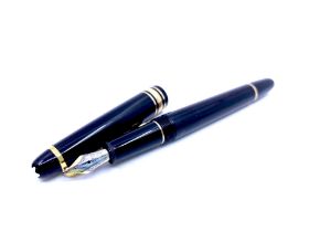 Montblanc Meisterstück 144 fountain pen, 14ct nib, serial no. GY1042957, with leather Montblanc case