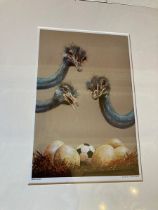A selection of Official FIFA 2010 South African World cup commissioned art prints 29 x 19cms in