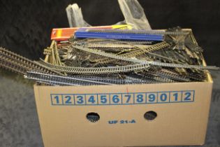 Large selection of model railway track.