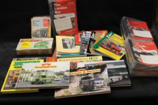Large Collection of Railway Train and Transport Books Brochures leaflets and General Publications.