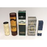 A selection of Scotch Whiskies to include; a Jura single malt "Origin" 10 year old (70 cl), in