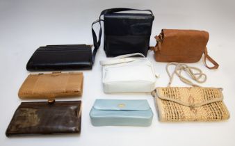A collection of mixed vintage handbags to include: Jane Shilton, Christian Dior parfum pouch,