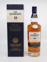 The Glenlivet, 18 years of age, single malt Scotch whisky, 70 cl, 43% alcohol, boxed (1) Box missing