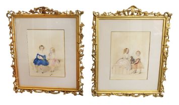 Mrs Mary Ann Musgrave (nee Heaphy fl.1821-1847) Two group portraits of early 19th Century Children -