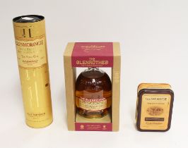 A boxed The Glenrothes vintage single malt reserve scotch whisky, a boxed Glenmorangie single