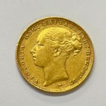 Australia Queen Victoria 1886 Gold Sovereign Victorian "M" Melbourne Mint Mark