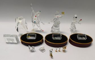 Swarovski glass to include SCS Annual Edition 1999 'Pierrot' by Adi Stocker with certificate, SCS