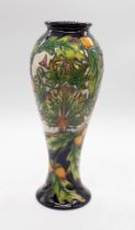 Moorcroft Pottery: a 10" Shirewood vase by Philip Gibson 2003, a limited edition 100/150. Factory