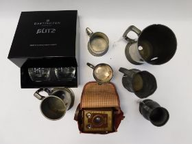 A mixed lot to include; a 20th century cased Brownie camera, six-20 model F, a collection of six