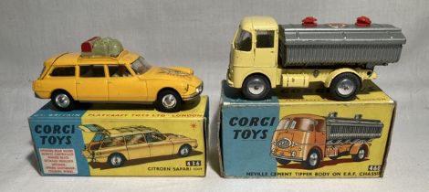 Corgi: A pair of boxed Corgi Toys, Citroen Safari ID19, Reference No. 436; and Neville Cement Tipper