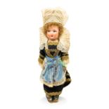 Doll: A 1930s composition doll, unmarked. Good condition, height approx. 14". Please assess