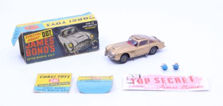 Corgi: A boxed Corgi Toys, James Bond 007 Aston Martin DB5, Reference No. 261. Original box with two