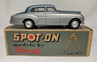 Spot-on: A boxed Triang Spot-on, Bentley Saloon, Reference 102. Original box, general wear