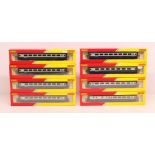 Hornby: A collection of eight boxed Hornby Railways, OO Gauge, Inter-City coaches to comprise: R4622