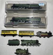 N Gauge: A collection of three N Gauge static Del Prado locomotives, together with a Shredded