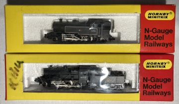 Hornby: A pair of boxed Hornby Minitrix N Gauge locomotives,  2-6-2 BR No. 41234 Reference No. N.205