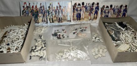 Histories: A collection of assorted Histories, plastic military model figure parts. Appear in