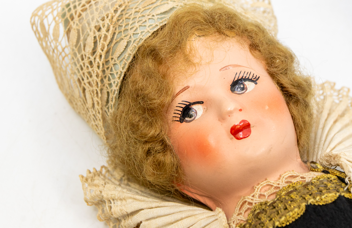 Doll: A 1930s composition doll, unmarked. Good condition, height approx. 14". Please assess - Image 3 of 3