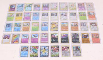 Pokemon: A collection of assorted individual cards from various sets to include: Reverse Holographic