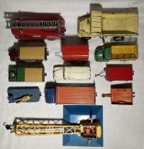 Diecast: A collection of assorted Dinky, Corgi and other commercial vehicles. Appear in playworn