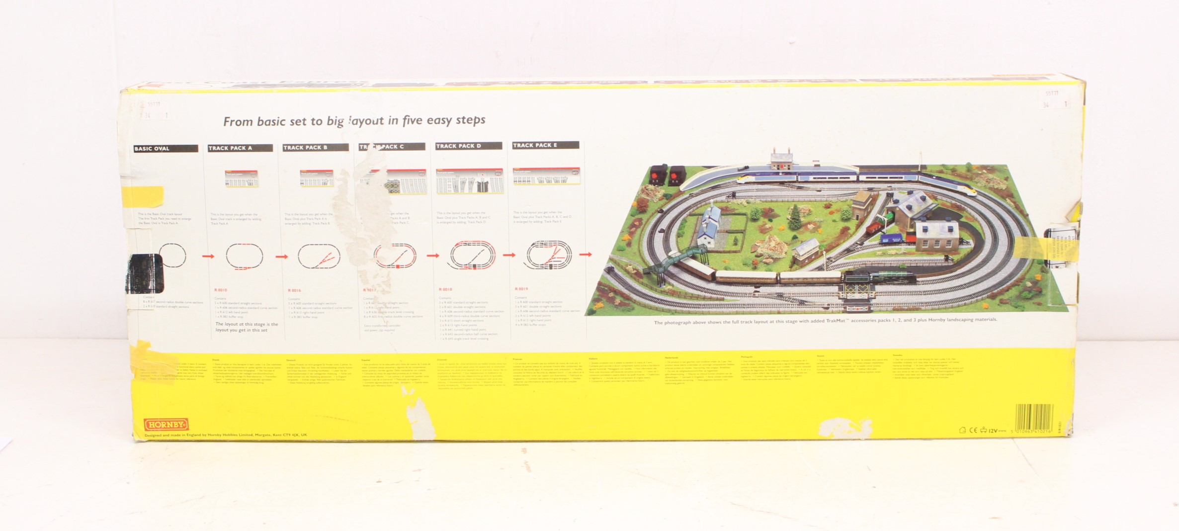 Hornby: A boxed Hornby Railways, OO Gauge, East Coast Express, Reference R1021. Original box with - Image 5 of 5