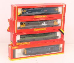 Hornby: A collection of four boxed Hornby Railways, OO Gauge, diesel locomotives to comprise: