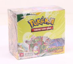 Pokemon: A sealed Pokemon Booster Box, Evolving Skies. 2021. This lot contains 36 sealed booster