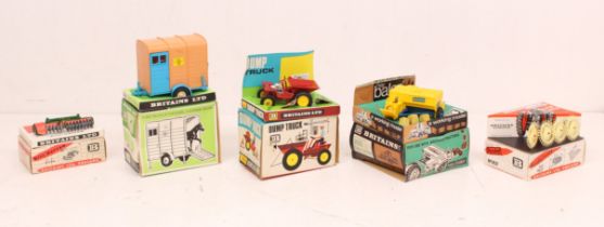 Britains: A collection of assorted boxed Britains Toys, to include: Hay Baler 9563; Disc Harrow