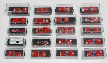 Diecast: A collection of twenty assorted 1:43 diecast Ferraris to include: Art Model, Red Line