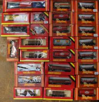 Hornby: A collection of twenty-seven boxed Hornby Railways, OO Gauge, rolling stock wagons. Original