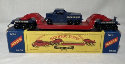 Matchbox: A boxed Matchbox Major Pack, Pickfords 200 Ton Transporter, Reference No. M-6. Vehicle