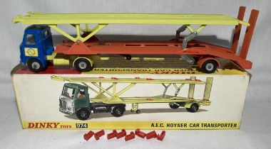 Dinky: A boxed Dinky Toys, A.E.C. Hoyner Car Transporter, in excellent unused condition in good box,