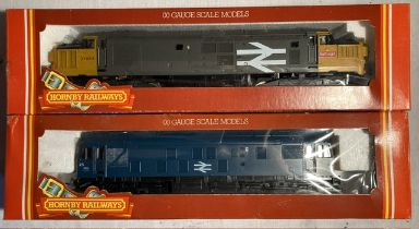 Hornby: A pair of boxed Hornby Railways, OO Gauge locomotives, to comprise: BR Class 37