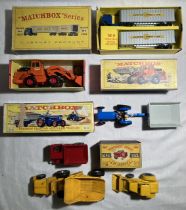 Matchbox: A collection of assorted vintage Matchbox vehicles to include: M-9 Major Pack Inter-