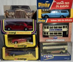 Diecast: A collection of assorted Corgi and Dinky vehicles to include: Corgi Rolls Royce Corniche,