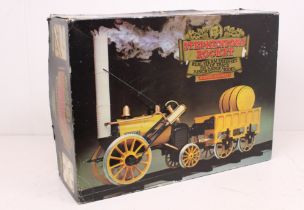 Hornby: A boxed Hornby Railways, 3 1/2" Gauge, Stephensons Rocket, Real Steam Train Set,