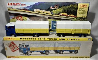 Dinky: A boxed Dinky Toys, Mercedes-Benz Truck and Trailer, 917, unused condition, very good