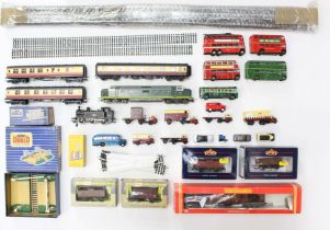 Model Railway: A collection of assorted model railway to include: an unboxed Hornby tank locomotive,