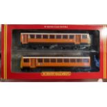 Hornby: A boxed Hornby Railways, OO Gauge, Pacer Twin Railbus Greater Manchester PTE, R297. Original