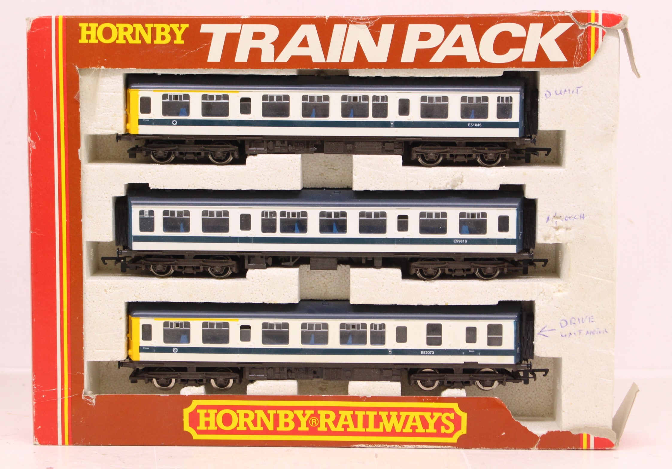 Hornby: A boxed Hornby Railways, OO Gauge, BR 3 Car Diesel Multiple Unit Pack, Reference R403; and - Image 3 of 3