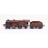 Hornby: A Hornby, O Gauge, clockwork, Royal Scot 6100, 4-4-2, locomotive and tender. Locomotive