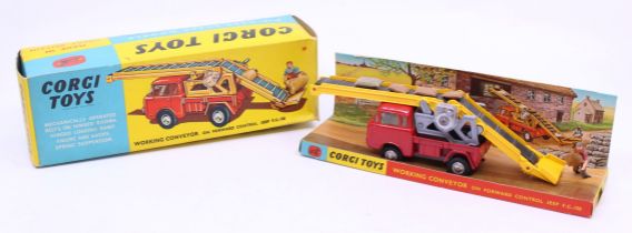 Corgi: A boxed Corgi Toys, Working Conveyor on Forward Control Jeep F.C.-150 with figure and