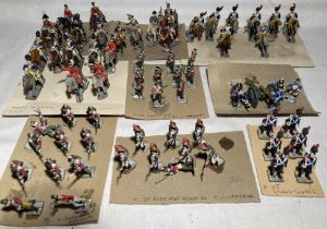 Hinchliffe: A collection of assorted Hinchliffe metal figures and horses, over 60 models, some