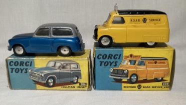Corgi: A pair of boxed Corgi Toys, Hillman Husky, Reference No. 206; and Bedford AA Road Service