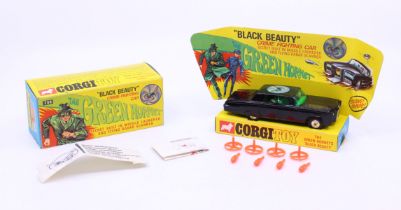 Corgi: A boxed Corgi Toys, The Green Hornet: "Black Beauty" Crime Fighting Car, with four missiles