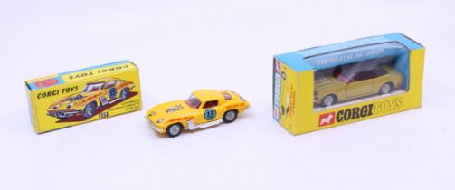 Corgi: A pair of boxed Corgi Toys, Customized Chevrolet Corvette Sting Ray, Reference No. 337; and